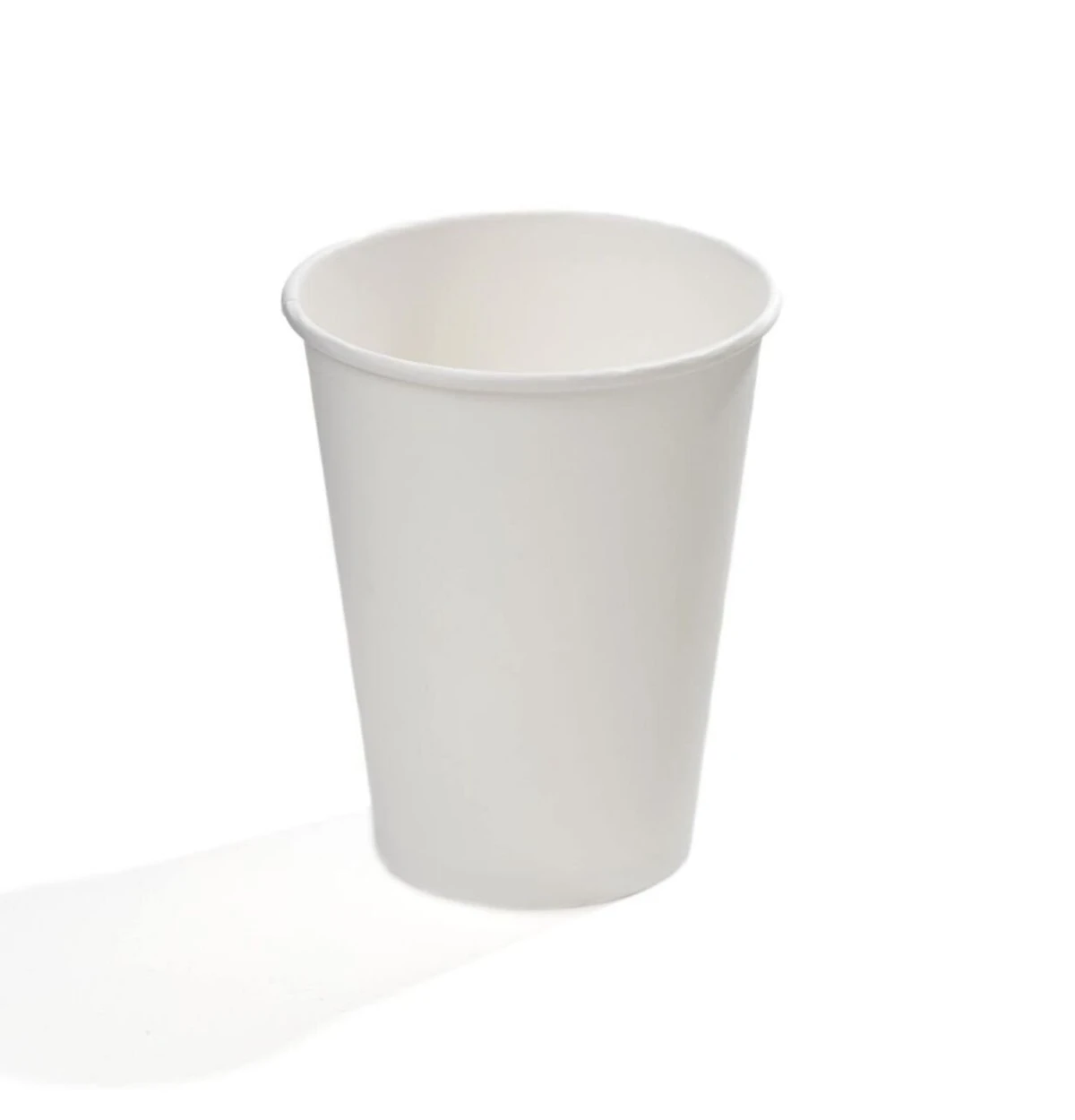 Vasos de cartón de pared simple de 12 oz