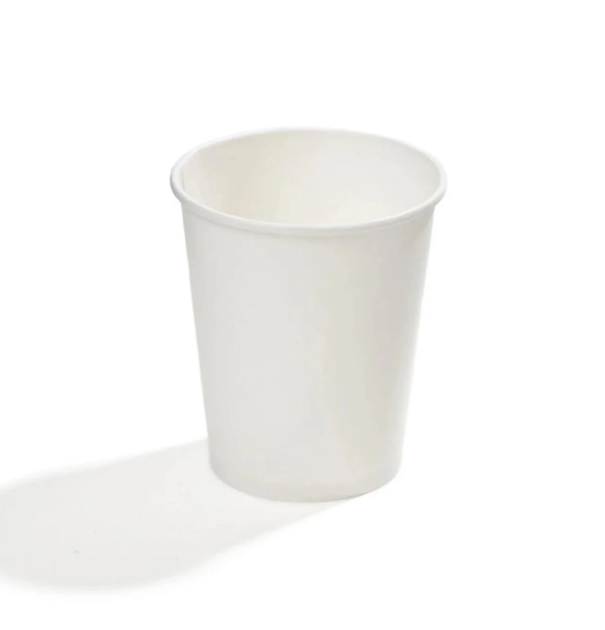 Vasos de cartón de pared simple de 7 oz